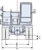 日立 油圧ショベル / タイヤ(0.4立方メートル) ZX125WD