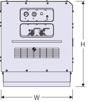 エンジンコンプレッサ（定置式） 全高 全幅
