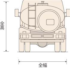 散水車 全高 全幅