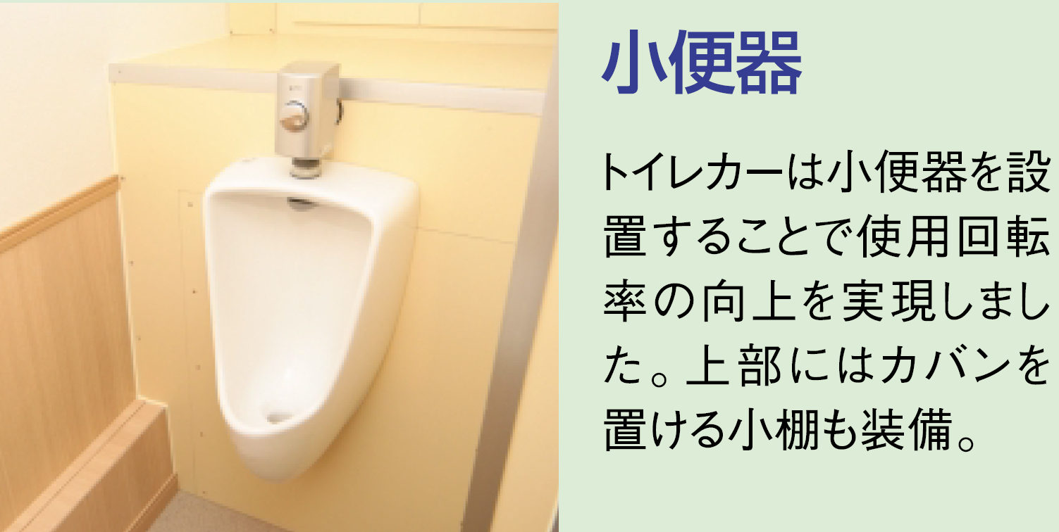 プレジール 自走式仮設水洗トイレカー 小便器